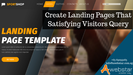 landing page satisfies customers